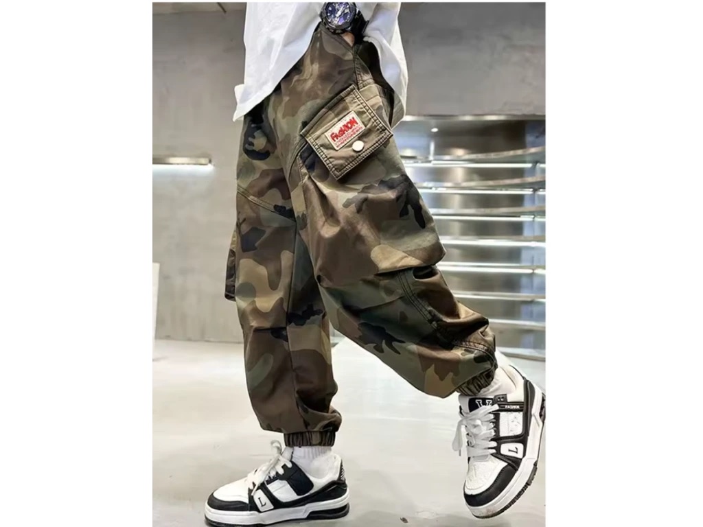 Army kapsáčové kalhoty pro chlapce 130-170